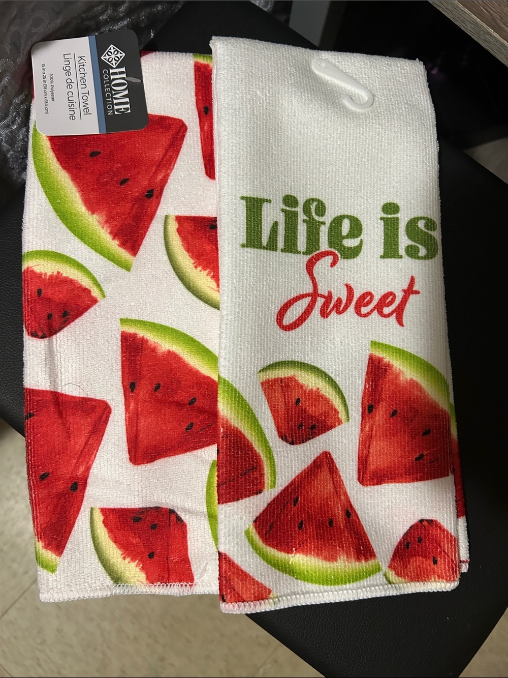 Home Collection Red and Green Watermelon Kitchen Towels